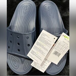 CROCS Navy Slide Sandals